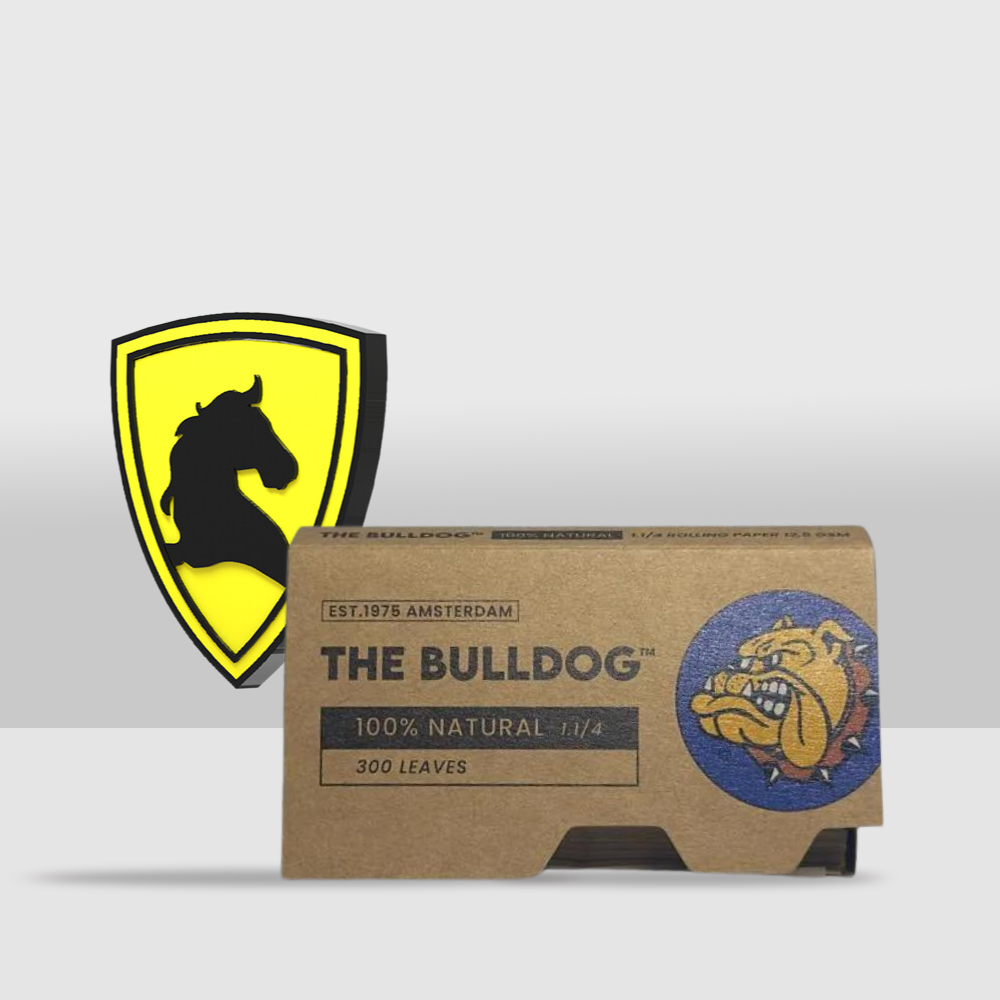 The Bulldog 100% Natural 1.1/4 Paper | Natural Rolling Papers for a Balanced, Clean Burn - Seef Vape