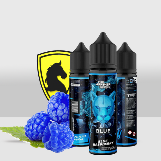 Panther E-Liquid Series 50ML - 3MG Blue By Dr. Vapes | Vibrant Blue Raspberry Flavor for a Sweet and Tangy Vaping Experience - Seef Vape