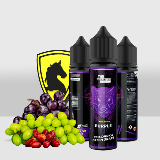 Panther E-Liquid Series 50ML - 3MG Purple By Dr. Vapes | Rich Grape Infusion for a Bold and Fruity Vape - Seef Vape