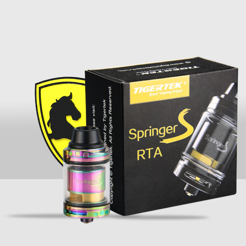 Tigertek Springer Atomizer S 24mm RTA: High-Performance 24mm Rebuildable Tank Atomizer (RTA) - 7 Colors - Seef Vape