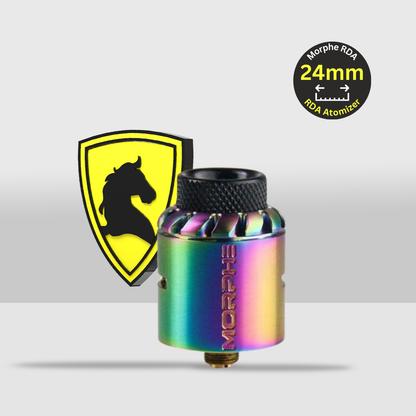 Tigertek Morphe RDA Atomizer 24mm | Innovative Design for Enhanced Vaping Experience - Rainbow - Seef Vape