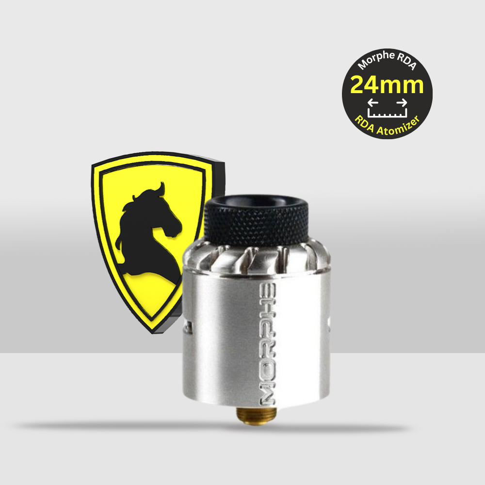 Tigertek Morphe RDA Atomizer 24mm | Innovative Design for Enhanced Vaping Experience - Stainless Steel - Seef Vape