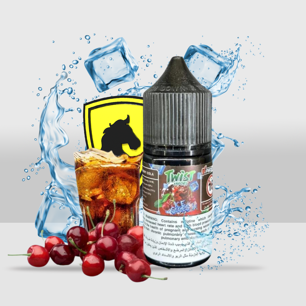 Twist Vapors E-Liquid 30ML - 20MG Iced Cherry Cola | Classic Cherry Cola Flavor with an Icy Chill - Seef Vape