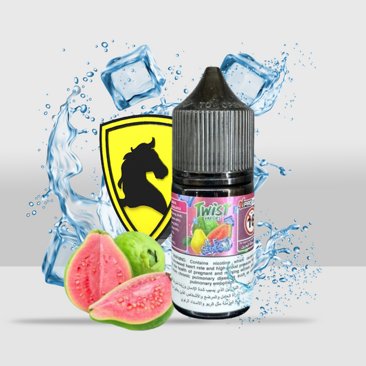 Twist Vapors E-Liquid 30ML - 20MG Guava Ice | Exotic Guava Flavor with a Cool Refreshing Finish - Seef Vape