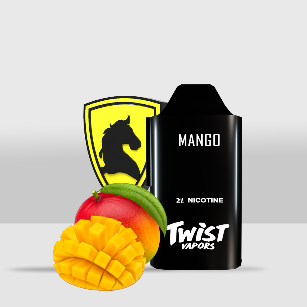 Twist Disposable GT Pod 2 x 4000 Puff | Dual Long-Lasting Pods for Extended Vaping Enjoyment - Mango - Seef Vape