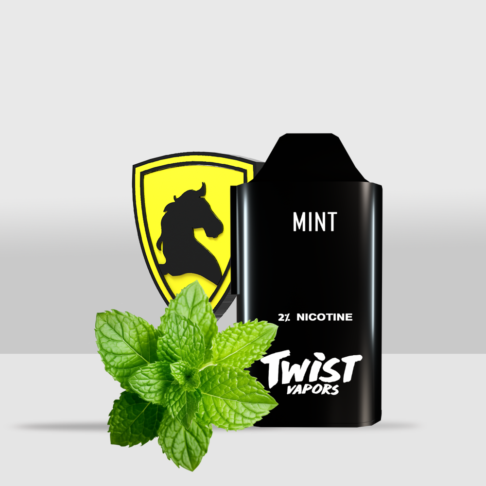 Twist Disposable GT Pod 2 x 4000 Puff | Dual Long-Lasting Pods for Extended Vaping Enjoyment - Mint - Seef Vape