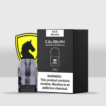 Uwell Caliburn G3 Replacement Pods 0.6Ω / 0.9Ω Meshed Coils | Pack of 4 High-Quality Meshed Coils, 2.5mL Capacity - 0.6Ω (Ohm) - Seef Vape