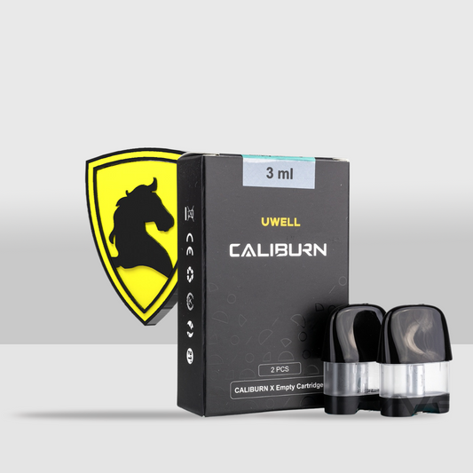 Uwell Caliburn X Pod Pack of 2 | Empty Cartridge 3mL Pod Capacity, Child-Resistant Certified (CRC) - Seef Vape