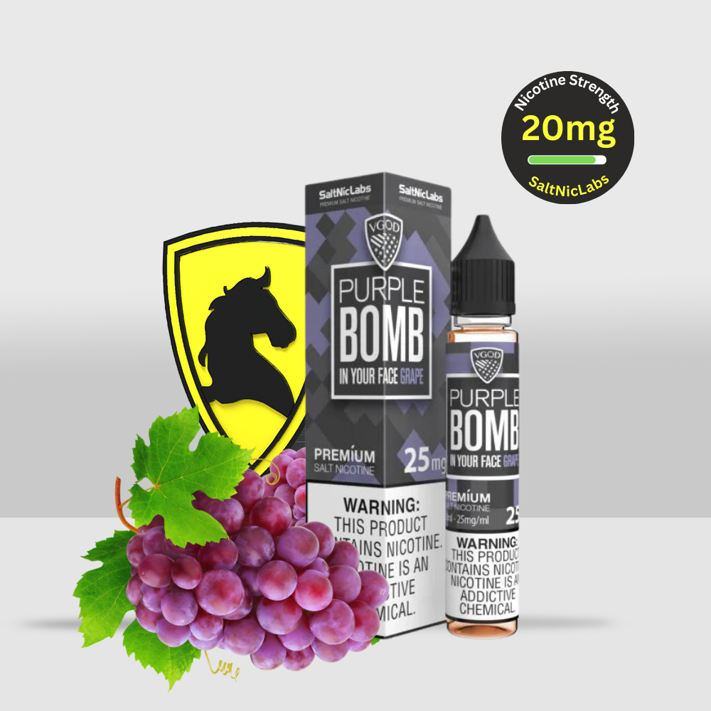 VGOD E-Liquid 30ml 20mg Purple Bomb | Rich Grape Flavor with a Perfectly Balanced Sweetness - Seef Vape