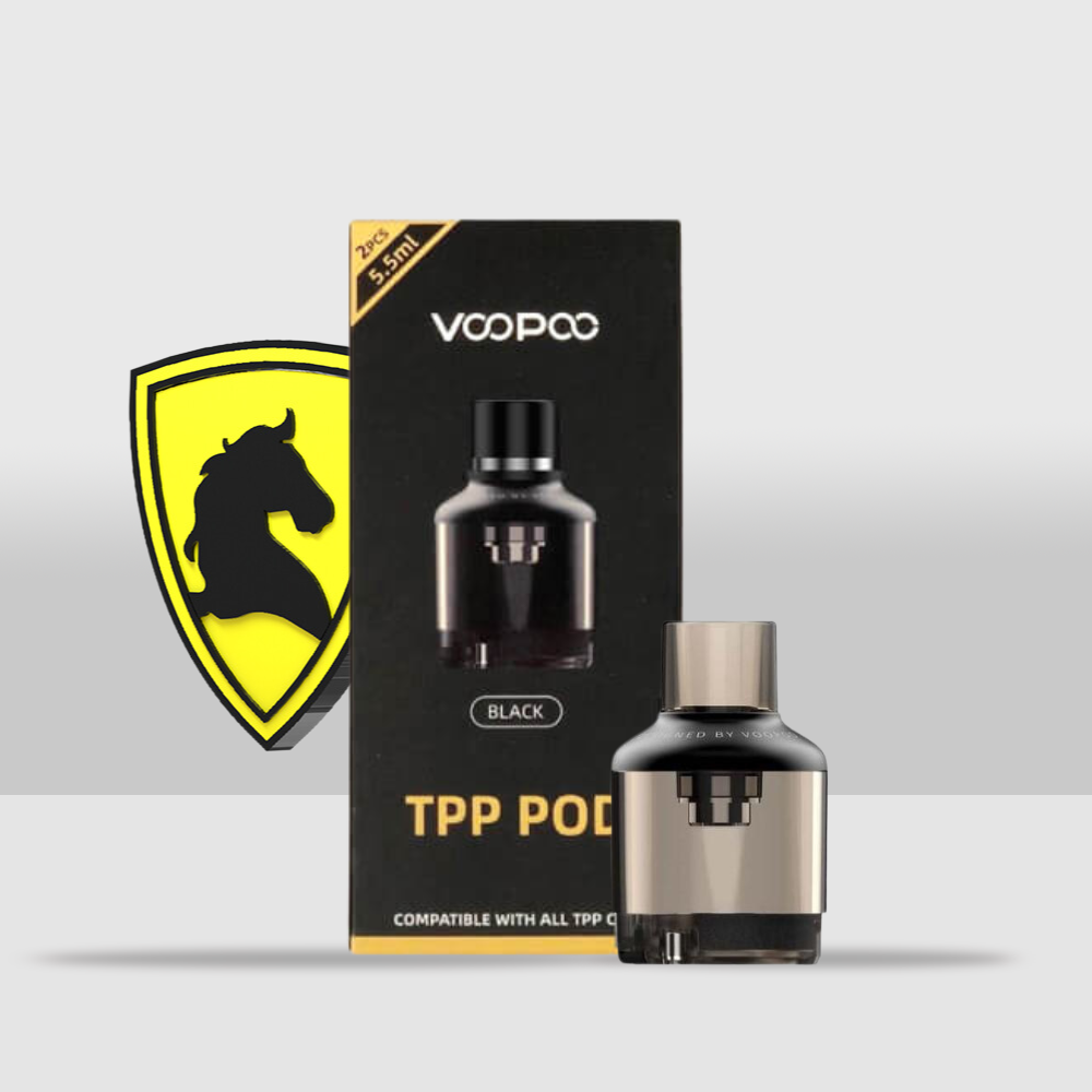 Voopoo TPP Pod 5.5ML (Pack of 2) | High-Capacity Pods for Enhanced Vaping Sessions - Black - Seef Vape