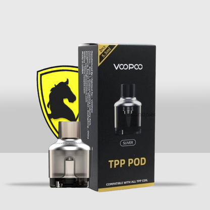 Voopoo TPP Pod 5.5ML (Pack of 2) | High-Capacity Pods for Enhanced Vaping Sessions - Silver - Seef Vape