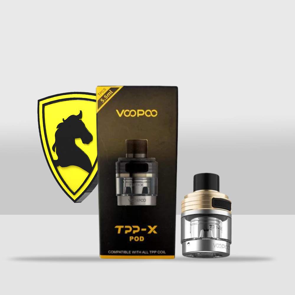 Voopoo TPP-X Replacement Pod - Large 5.5mL Pod Capacity | High-Performance Vaping with Extended Use - Gold - Seef Vape