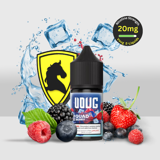 Voug E-Liquid 30ML 20MG Iced Quad Berry | Rich Berry Mix with a Refreshing Icy Coolness - Seef Vape