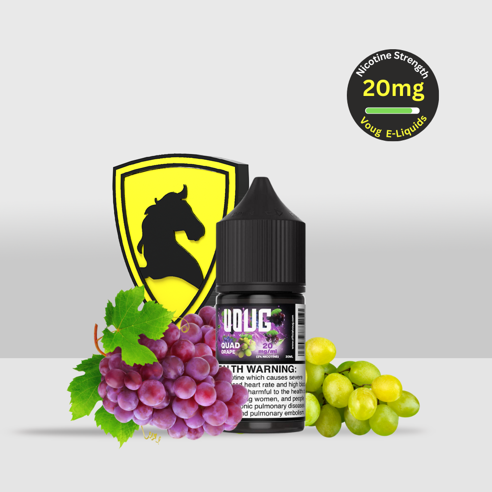 Voug E-Liquid 30ML 20MG Quad Grape | Bold and Sweet Grape Flavor with a Smooth Exhale - Seef Vape