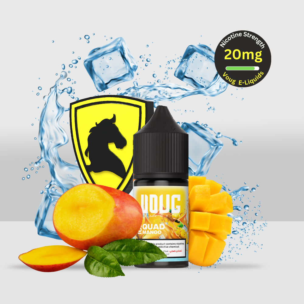 Voug E-Liquid 30ML 20MG Ice Quad Mango | Juicy Mango Flavor with a Cooling Icy Finish - Seef Vape