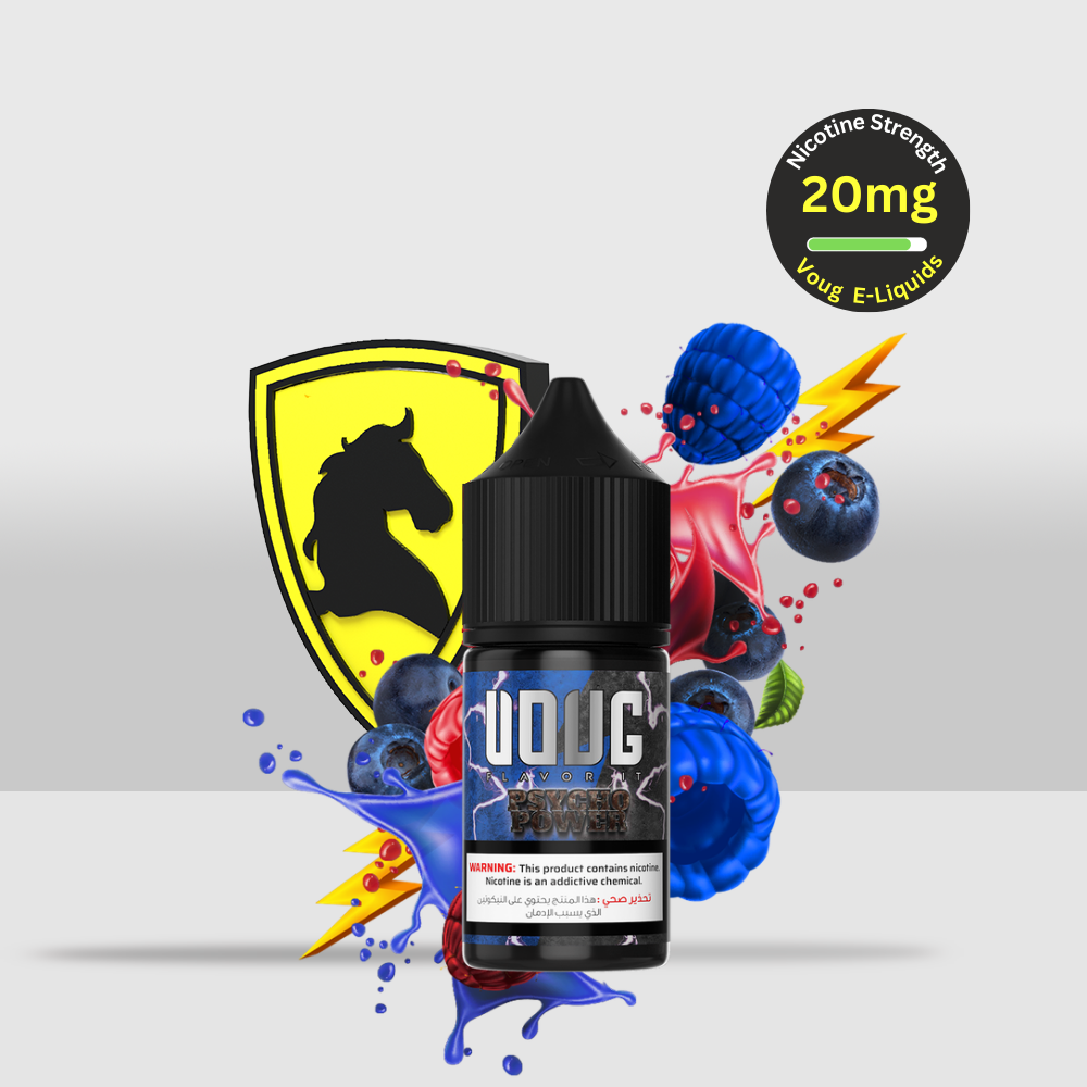 Voug E-Liquid 30ML 20MG Psycho Power | Energizing Blend with a Powerful Fruity Kick - Seef Vape