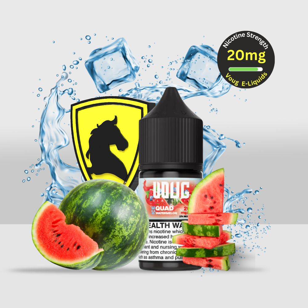 Voug E-Liquid 30ML 20MG Ice Quad Watermelon | Sweet Watermelon with a Chilling Icy Exhale - Seef Vape